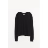 MFPEN BLACK LACE STRIPE RELAXED LS T SHIRT